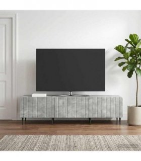 vidaXL TV Cabinet Concrete Grey 147 x 34.5 x 32 cm Engineered Wood
