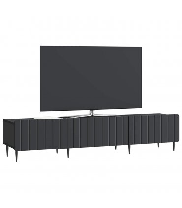 vidaXL TV Cabinet with Drawer Black 147 x 34.5 x 32 cm Engineered Wood
