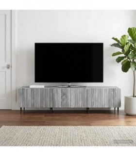 vidaXL TV Cabinet Grey Sonoma 147 x 34.5 x 32 cm Engineered Wood