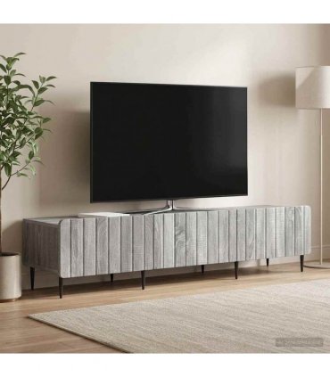 vidaXL TV Cabinet Grey Sonoma 147 x 34.5 x 32 cm Engineered Wood