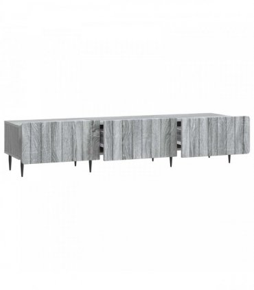 vidaXL TV Cabinet Grey Sonoma 147 x 34.5 x 32 cm Engineered Wood