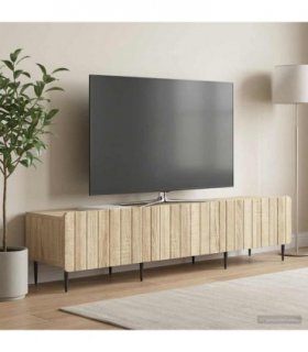 vidaXL TV Cabinet Sonoma Oak 147 x 34.5 x 32 cm Engineered Wood