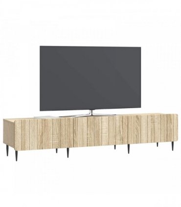 vidaXL TV Cabinet Sonoma Oak 147 x 34.5 x 32 cm Engineered Wood