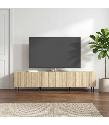 vidaXL TV Cabinet Sonoma Oak 147 x 34.5 x 32 cm Engineered Wood