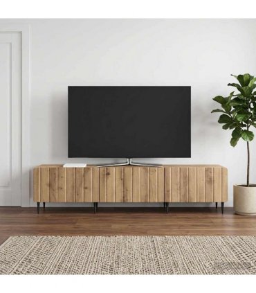 vidaXL TV Cabinet Artisan Oak 147 x 34.5 x 32 cm Engineered Wood