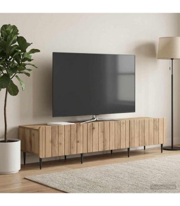 vidaXL TV Cabinet Artisan Oak 147 x 34.5 x 32 cm Engineered Wood