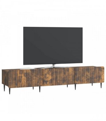 vidaXL TV Cabinet Smoked Oak 147 x 34.5 x 32 cm Engineered Wood