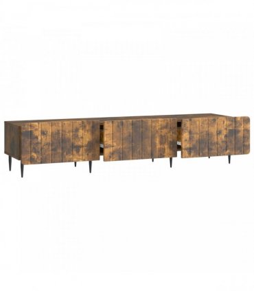 vidaXL TV Cabinet Smoked Oak 147 x 34.5 x 32 cm Engineered Wood