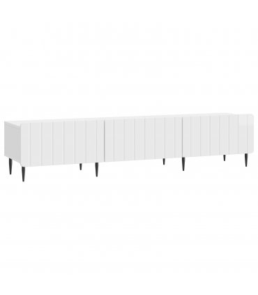 vidaXL TV Cabinet High Gloss White 147 x 34.5 x 32 cm Engineered Wood