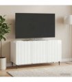 vidaXL TV Cabinet High Gloss White 99 x 34.5 x 52 cm Engineered Wood