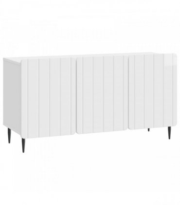 vidaXL TV Cabinet High Gloss White 99 x 34.5 x 52 cm Engineered Wood