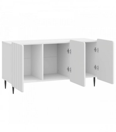 vidaXL TV Cabinet High Gloss White 99 x 34.5 x 52 cm Engineered Wood