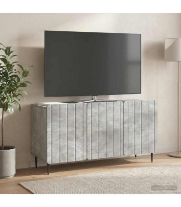 vidaXL TV Cabinet Concrete Grey 99 x 34.5 x 52 cm Engineered Wood