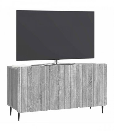 vidaXL TV Cabinet Grey Sonoma 99 x 34.5 x 52 cm Engineered Wood
