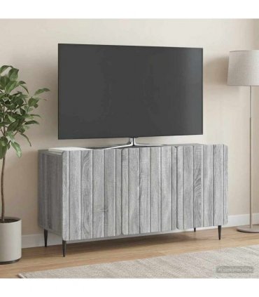 vidaXL TV Cabinet Grey Sonoma 99 x 34.5 x 52 cm Engineered Wood