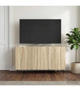 vidaXL TV Cabinet Sonoma Oak 99 x 34.5 x 52 cm Engineered Wood