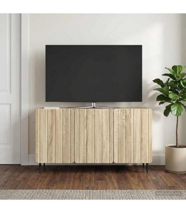 vidaXL TV Cabinet Sonoma Oak 99 x 34.5 x 52 cm Engineered Wood