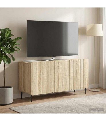vidaXL TV Cabinet Sonoma Oak 99 x 34.5 x 52 cm Engineered Wood