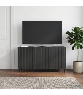 vidaXL TV Cabinet Black 99 x 34.5 x 52 cm Engineered Wood