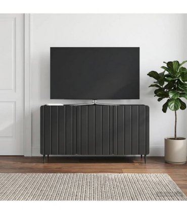 vidaXL TV Cabinet Black 99 x 34.5 x 52 cm Engineered Wood
