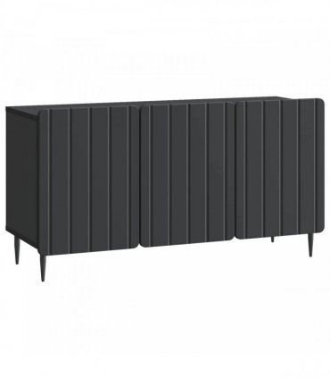 vidaXL TV Cabinet Black 99 x 34.5 x 52 cm Engineered Wood