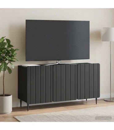 vidaXL TV Cabinet Black 99 x 34.5 x 52 cm Engineered Wood