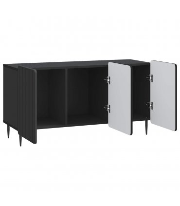 vidaXL TV Cabinet Black 99 x 34.5 x 52 cm Engineered Wood