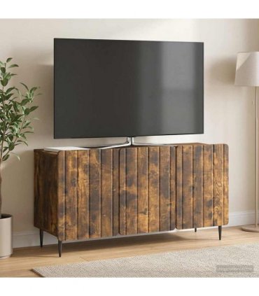 vidaXL TV Cabinet Smoked Oak 99 x 34.5 x 52 cm Engineered Wood