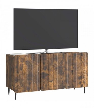 vidaXL TV Cabinet Smoked Oak 99 x 34.5 x 52 cm Engineered Wood