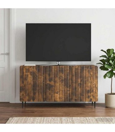 vidaXL TV Cabinet Smoked Oak 99 x 34.5 x 52 cm Engineered Wood