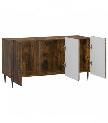 vidaXL TV Cabinet Smoked Oak 99 x 34.5 x 52 cm Engineered Wood