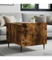vidaXL Coffee Table Smoked Oak 49 x 50 x 42 cm Engineered Wood