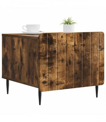 vidaXL Coffee Table Smoked Oak 49 x 50 x 42 cm Engineered Wood