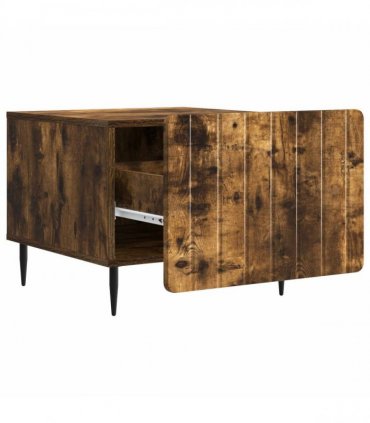 vidaXL Coffee Table Smoked Oak 49 x 50 x 42 cm Engineered Wood