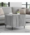 vidaXL Coffee Table Grey Sonoma 49 x 50 x 42 cm Engineered Wood
