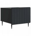 vidaXL Coffee Table with Drawer Black 49 x 50 x 42 cm Engineered Wood