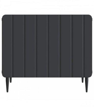 vidaXL Coffee Table with Drawer Black 49 x 50 x 42 cm Engineered Wood