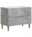 vidaXL Bedside Cabinet Concrete Grey 62 x 34.5 x 48 cm Engineered Wood — V0672158351