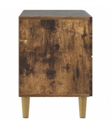 vidaXL Bedside Cabinet Smoked Oak 62 x 34.5 x 48 cm Engineered Wood — V0672158357