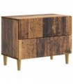 vidaXL Bedside Cabinet Old Wood 62 x 34.5 x 48 cm Engineered Wood — V0672158358