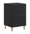 vidaXL Bedside Cabinet Black 43 x 41 x 66.5 cm Engineered Wood — V0672158359