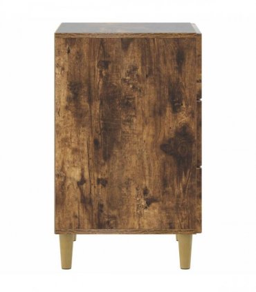 vidaXL Bedside Cabinet Smoked Oak 43 x 41 x 66.5 cm Engineered Wood — V0672158360