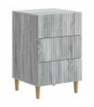 vidaXL Bedside Cabinet Grey Sonoma 43 x 41 x 66.5 cm Engineered Wood — V0672158361