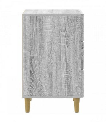 vidaXL Bedside Cabinet Grey Sonoma 43 x 41 x 66.5 cm Engineered Wood — V0672158361