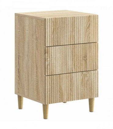 vidaXL Bedside Cabinet Sonoma Oak 43 x 41 x 66.5 cm Engineered Wood — V0672158362