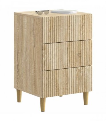 vidaXL Bedside Cabinet Sonoma Oak 43 x 41 x 66.5 cm Engineered Wood — V0672158362