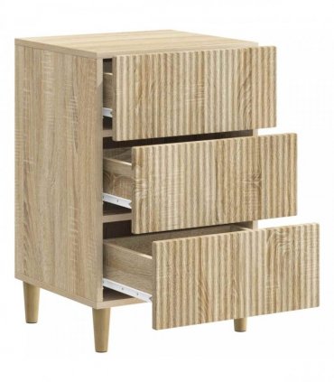 vidaXL Bedside Cabinet Sonoma Oak 43 x 41 x 66.5 cm Engineered Wood — V0672158362