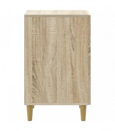 vidaXL Bedside Cabinet Sonoma Oak 43 x 41 x 66.5 cm Engineered Wood — V0672158362