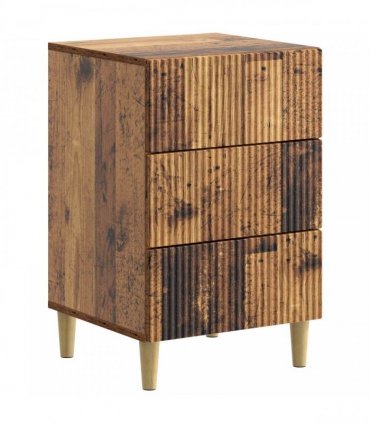vidaXL Bedside Cabinet Old Wood 43 x 41 x 66.5 cm Engineered Wood — V0672158364
