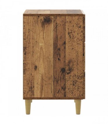 vidaXL Bedside Cabinet Old Wood 43 x 41 x 66.5 cm Engineered Wood — V0672158364